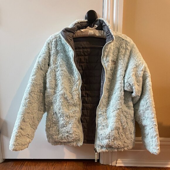 The North Face Girls' Mossbud Swirl Reversible Jacket, XL - Picture 5 of 5